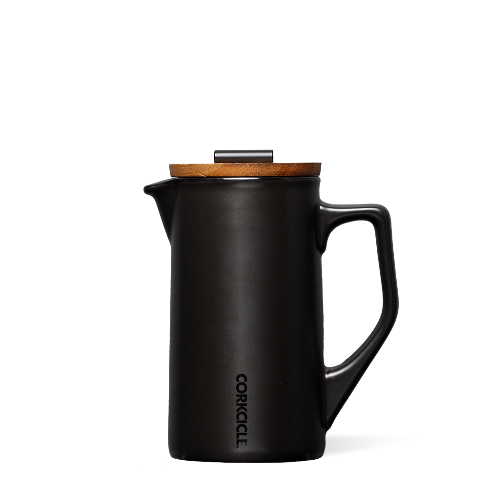 Ceramic French Press - Outdoor Clean Style - Matte Black